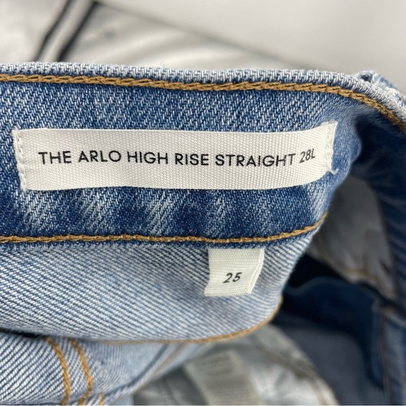 Aritzia Denim Forum The Arlo High Rise Straight Jeans Sz 25 - Picture 10 of 12